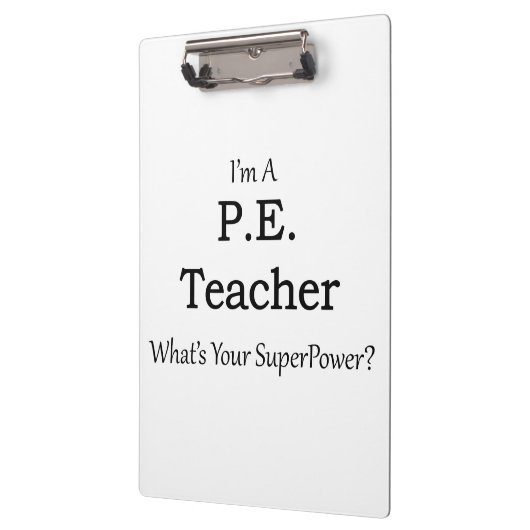 P.E. leraar Klembord (Links)