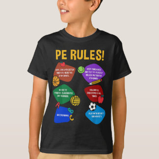 P.E. Leraar Lichamelijke Opvoeding Regels School G T-shirt