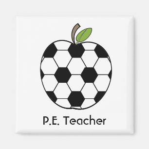 P.E. Leraar Voetbal Apple Magnet
