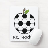 P.E. Leraar Voetbal Apple Mousepad Muismat (Met muis)