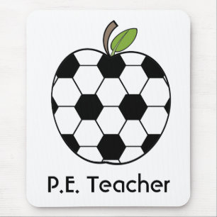 P.E. Leraar Voetbal Apple Mousepad Muismat