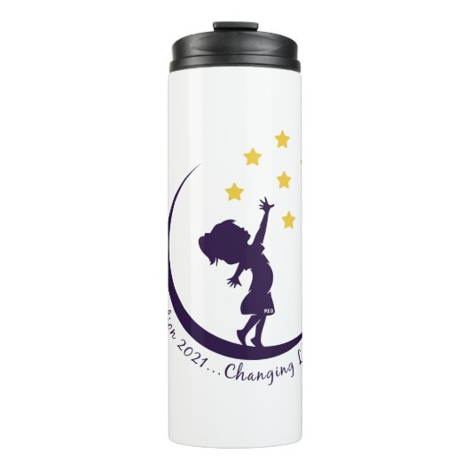 P.E.O. Conventie van Florida...levens veranderen Thermosbeker (Voorkant)