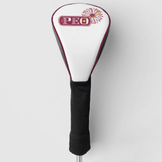 P.E.O. logo Golfheadcover