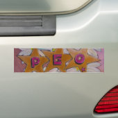 P.E.O. Sisterhood Bumpersticker (Op auto)