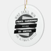 P/E-ratio versus EV/EBITDA-ratio Keramisch Ornament (Links)