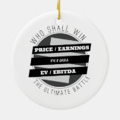 P/E-ratio versus EV/EBITDA-ratio Keramisch Ornament (Achterkant)