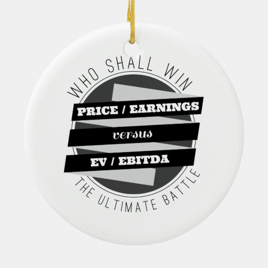 P/E-ratio versus EV/EBITDA-ratio Keramisch Ornament (Achterkant)