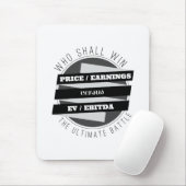 P/E-ratio versus EV/EBITDA-ratio Muismat (Met muis)