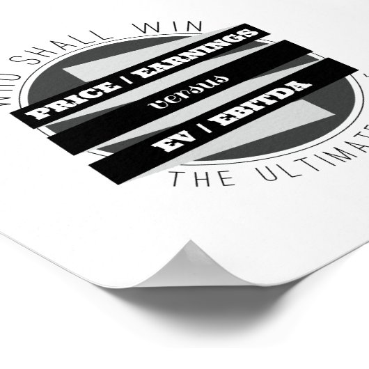 P/E-ratio versus EV/EBITDA-ratio Poster (Hoek)