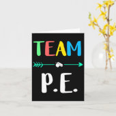 P.E. Schoolleraar per leraar Sterke fysieke thee Kaart (Gele Bloem)