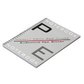 "P/E-verhouding" Notitieboek (Linkerzijde)