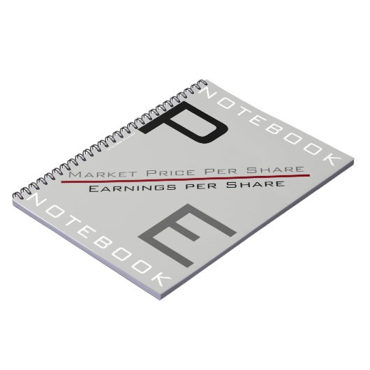"P/E-verhouding" Notitieboek (Linkerzijde)