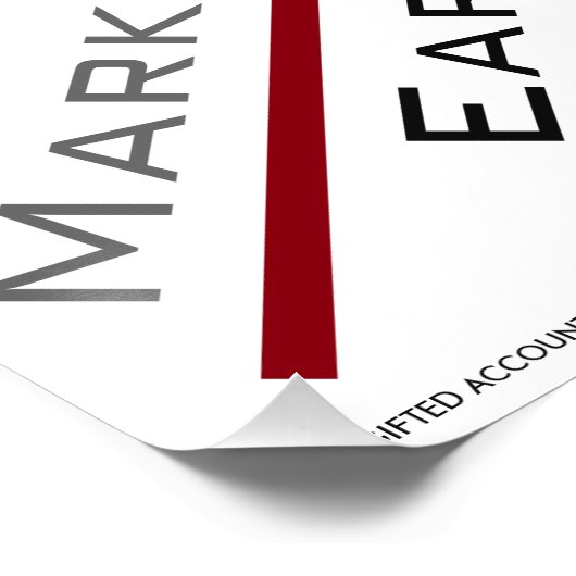 "P/E-verhouding" Poster (Hoek)