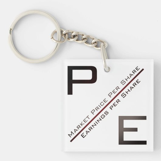 "P/E-verhouding" Sleutelhanger (Voorkant)