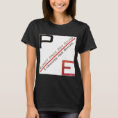 "P/E-verhouding" T-shirt (Voorkant)