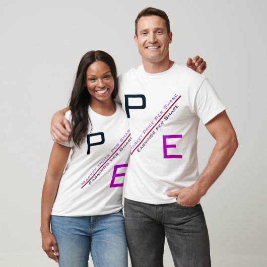 "P/E-verhouding" T-shirt (Unisex)