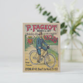 P. Fageot Vintage Poster 1895 Briefkaart (Staand voorkant)