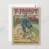 P. Fageot Vintage Poster 1895 Briefkaart (Voorkant / Achterkant)