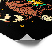 P Fizz Cheers 2026 Funny Raccoon New Year Design  Poster (Hoek)