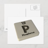 P Fosfor Briefkaart (Voorkant / Achterkant)