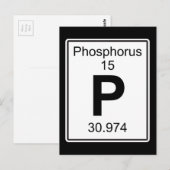 P - Fosfor Briefkaart (Voorkant / Achterkant)