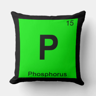 P - Fosfor Chemie Periodiek Systeem Symbool Kussen