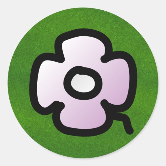 P. Foural ronde Sticker (Voorkant)