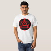 P.H.D. Logo op wit shirt (Voorkant volledig)