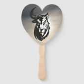 P half stier half tijger handwaaier (Voorkant)