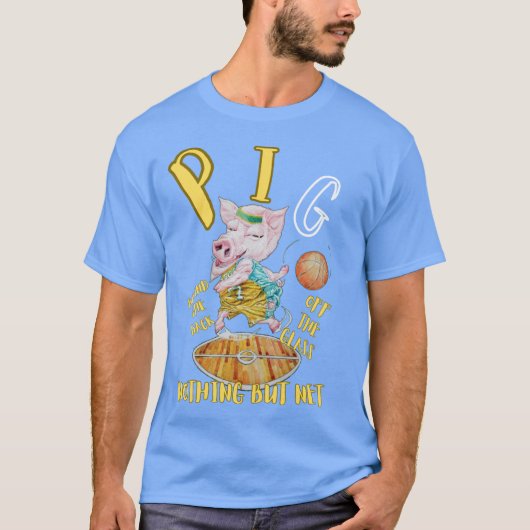 P.I.G. BASKETBALSPEL T-SHIRT (Voorkant)