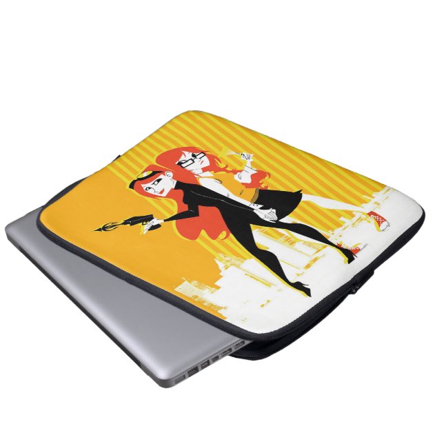 P. I. Jane laptophoes Laptop Sleeve (Voorkant onderkant)