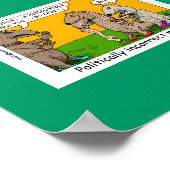 P.I. Mink (Human Stole) Cartoon met omlijsting afd Poster (Hoek)