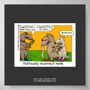 P.I. Mink (Mens Gestolen) Cartoon Kwaliteit Poster