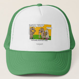 P.I. Mink (Mens gestolen) Cartoon op petje Trucker Pet