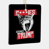 P***IES TEGEN TRUMP KERAMISCH ORNAMENT (Rechts)