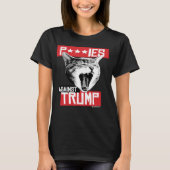 P***IES TEGEN TRUMP T-SHIRT (Voorkant)