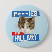 P***IES VOOR HILLARY RONDE BUTTON 4,0 CM (Voorkant)