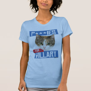 P***IES VOOR HILLARY T-SHIRT