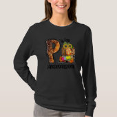P Is For Paraprofessional Leopard Pumpkin Fall Tha T-shirt (Voorkant)