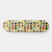 P is for Phoenix Together on Yellow  Persoonlijk Skateboard (Horizontaal)