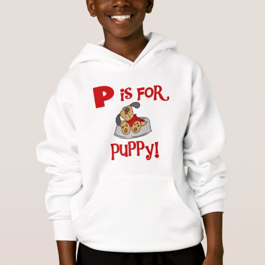 P is voor de T-shirts en de Giften van het Puppy (Voorkant)