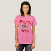 P is voor de T-shirts en de Giften van het Puppy (Voorkant volledig)