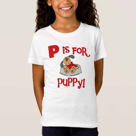 P is voor de T-shirts en de Giften van het Puppy (Voorkant)