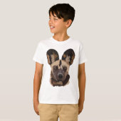 P is voor gepekelde hond t-shirt (Voorkant volledig)