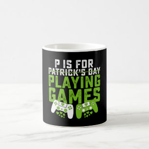 P Is Voor Het Spelen Van Games Gamer Gaming St Pat Koffiemok