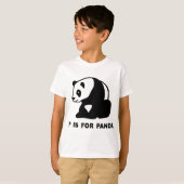 P is voor Panda T-shirt (Voorkant volledig)