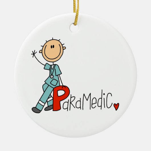 P is voor Paramedic Keramisch Ornament (Voorkant)