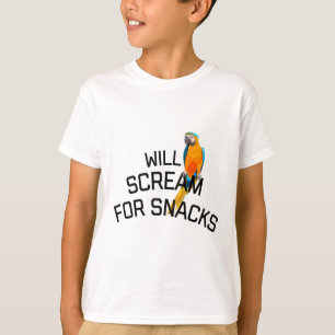 P is voor parrot t-shirt