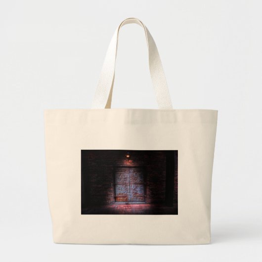 P is voor Patina Grote Tote Bag (Voorkant)