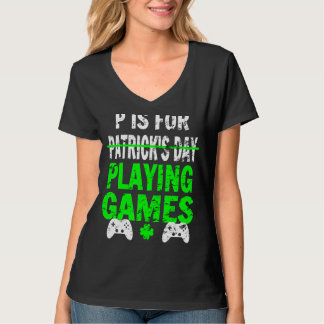 P is voor Patrick's Day Pplay Games T-shirt